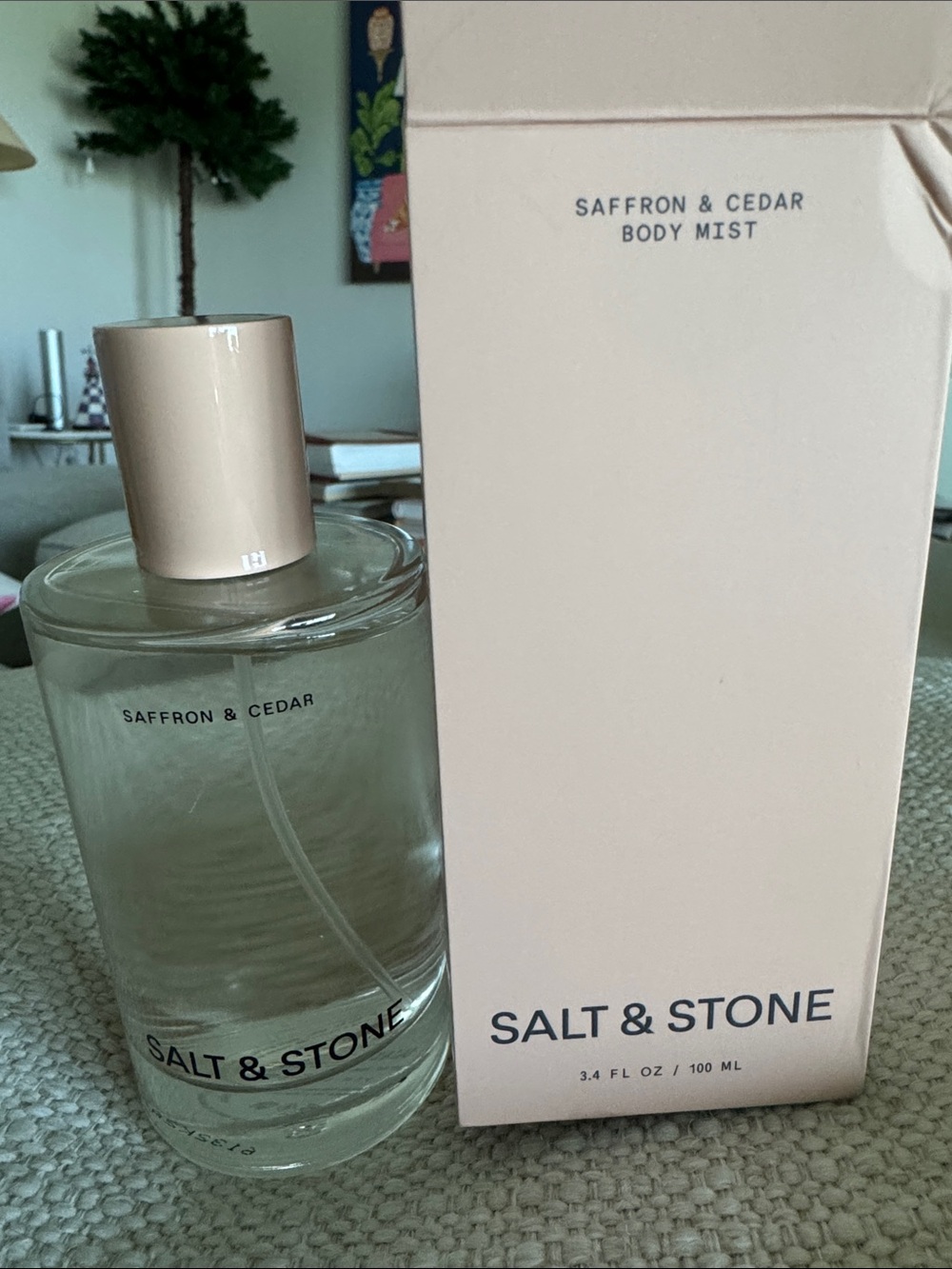 Salt & Stone Saffron & Cedar Body Mist New